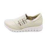 KURUMI Ivory Anti-Slip Soft Walking Slip-Ons