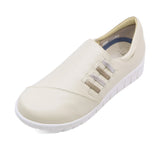 KURUMI Ivory Anti-Slip Soft Walking Slip-Ons