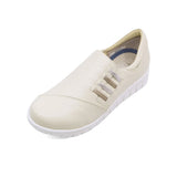 KURUMI Ivory Anti-Slip Soft Walking Slip-Ons