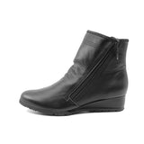MARIKA Black Anti Slip Soft Wedge Boots