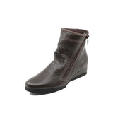 MARIKA Dark Brown Anti Slip Soft Wedge Boots
