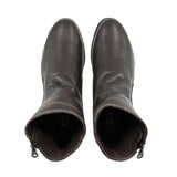 MARIKA Dark Brown Anti Slip Soft Wedge Boots
