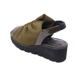 MOYU Khaki Bunion Fit Stretch Sandals