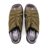 MOYU Khaki Bunion Fit Stretch Sandals