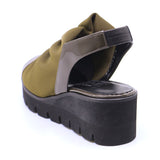 MOYU Khaki Bunion Fit Stretch Sandals