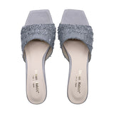 NOZOMI Light Grey Mule Sandals