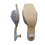 NOZOMI Light Grey Mule Sandals