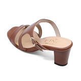 Narumi Brown Slim Fit Soft Heels