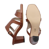 Narumi Brown Slim Fit Soft Heels