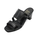 Narumi Black Slim Fit Soft Heels