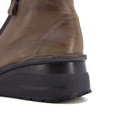 NAWA Black Nubuck Anti-Slip Wide Fit Short Boots