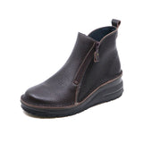 NAWA Shrink Choco Anti-Slip Wide Fit Short Boots