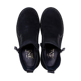 NAWA Black Nubuck Anti-Slip Wide Fit Short Boots