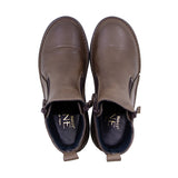 NAWA Grey Anti-Slip Wide Fit Short Boots