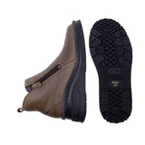 NAWA Grey Anti-Slip Wide Fit Short Boots