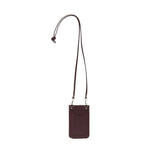 Niki  Wine Nappa  Leather Phone Holder