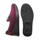 AURIE Bordoux Wide Fit Stretch Slip-Ons
