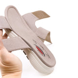 PEYTON White Rolling Soft Sandals