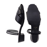 PEMA All Black 2 Ways Sandals