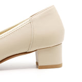 PITTA SOFT LOW Oak Beige Balanced Heel Pumps
