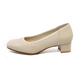PITTA SOFT LOW Oak Beige Balanced Heel Pumps