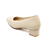 PITTA SOFT LOW Oak Beige Balanced Heel Pumps