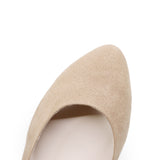 RAIRA Pink Beige Wide Fit Wedges