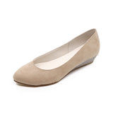 RAIRA Pink Beige Wide Fit Wedges