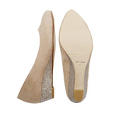 RAIRA Pink Beige Wide Fit Wedges