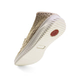 RELLA Beige Mesh Soft Walking Stretch Flats