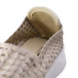 RELLA Beige Mesh Soft Walking Stretch Flats