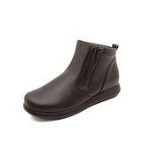 RIKKU Dark Brown Anti-Slip Wide Fit Boots