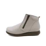 RIKKU Mocha Grey Anti-Slip Wide Fit Boots