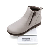 RIKKU Mocha Grey Anti-Slip Wide Fit Boots