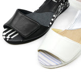 RISA Strap White Combi Wedges Sandals