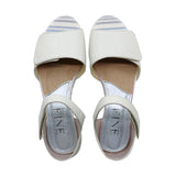 RISA Strap White Combi Wedges Sandals