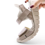RURIKA Grey Soft Walking Sandals