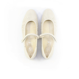 MEGUMI Beige Soft Walking Mary Jane