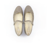 MEGUMI Taupe Soft Walking Mary Jane