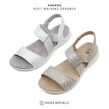 SAVANA Champagne Soft Walking Sandals
