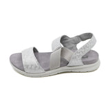SAVANA Silver Soft Walking Sandals