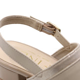 SAYU Beige Combi BALANCED HEEL SANDALS