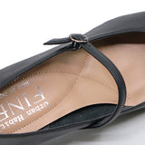 SIRENE BELT Black Smooth Soft Walking Mary Jane
