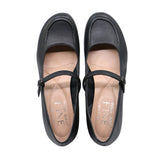 SIRENE BELT Black Smooth Soft Walking Mary Jane