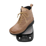 SUKA Camel Anti Slip Wide Fit Leather Boots