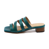 SUMI Turquoise Soft Mules