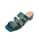 SUMI Turquoise Soft Mules