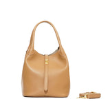 TRERO BUCKET Cappuccino-Grey 2 Ways Leather Bag