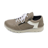 TSUBASA Grey Brown Combi Ultra Light Wide Fit Sneakers