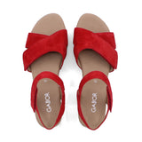 VANELLE Fiery Red Soft Heel Sandals